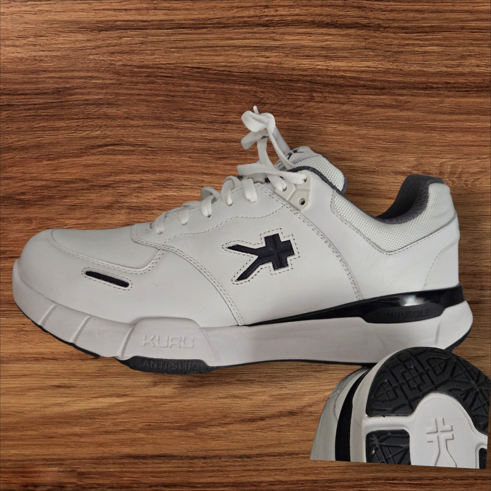 KURU Men's Kinetic 2.0 Size 11.5 Wide White Sneakers - Picture 6 of 11